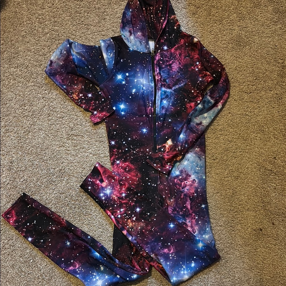 Blackmilk fleece galaxy One Piece